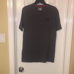 Ladies gray Sm/P/P under armour  gray tee.